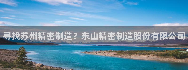 彩神v集团有限公司：寻找苏州精密制造？东山精密制造股份有限公司