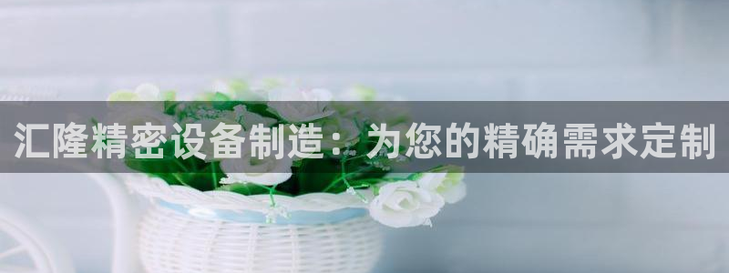 彩神8是正规平台吗安全吗：汇隆精密设备制造：为您的精确需求定制