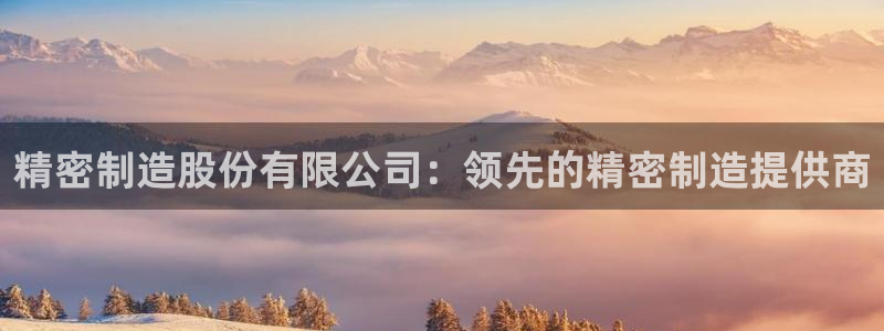 彩神V8有限公司：精密制造股份有限公司：领先的精密制造提供商