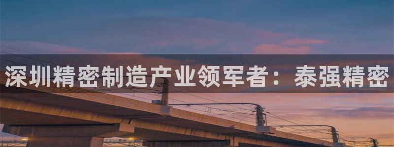 彩神购彩购彩大厅入口v：深圳精密制造产业领军者：泰强精密