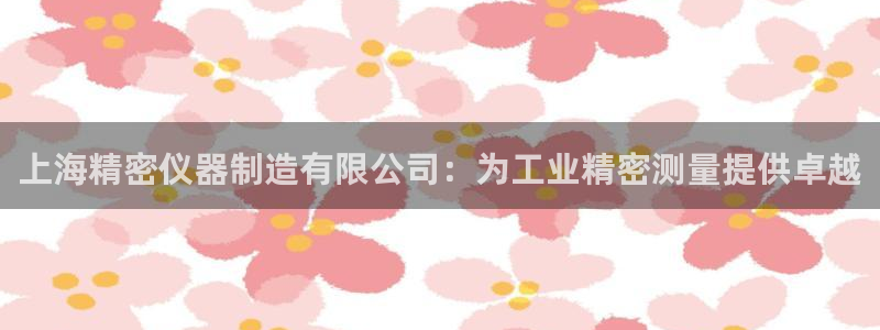 彩神平台是什么套路：上海精密仪器制造有限公司：为工业精密测量提供卓越