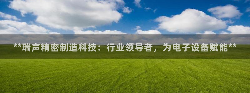 彩神这个平台是真的吗：**瑞声精密制造科技：行业领导者，为电子设备赋能**
