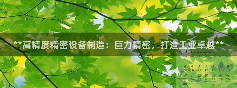彩神赢钱了吗：**高精度精密设备制造：巨力精密，打造工业卓越**