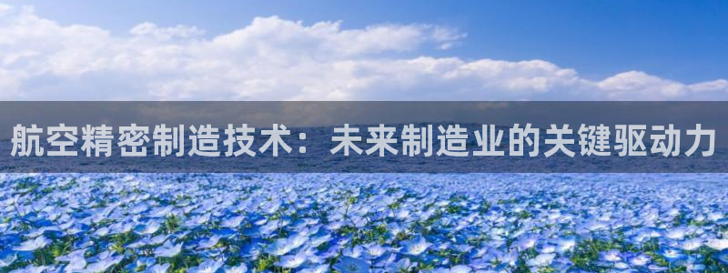 彩神vip购彩大厅：航空精密制造技术：未来制造业的关键驱动力