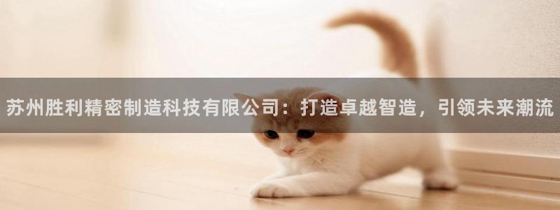 彩神vl官网：苏州胜利精密制造科技有限公司：打造卓越智造，引领未来潮流