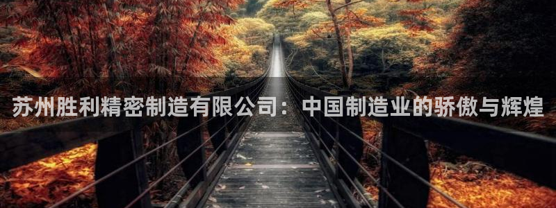 大发彩神最高邀请码：苏州胜利精密制造有限公司：中国制造业的骄傲与辉煌