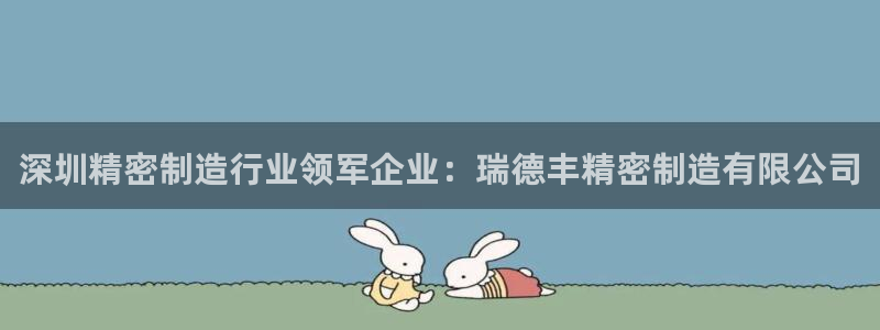 彩神邀请码:00-00-3267：深圳精密制造行业领军企业：瑞德丰精密制造有限公司
