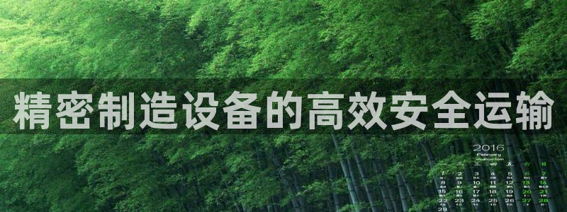 彩神ⅴll用户登录：精密制造设备的高效安全运输