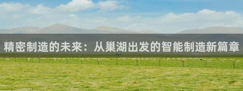 彩神输的钱是赌博还是诈骗：精密制造的未来：从巢湖出发的智能制造新篇章