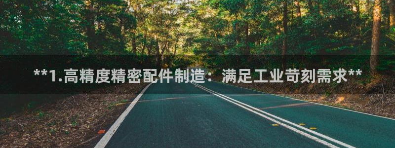 彩神购彩-购彩大厅入口：**1.高精度精密配件制造：满足工业苛刻需求**